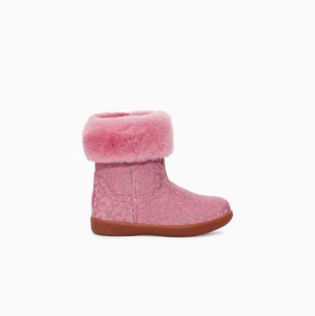 UGG Jorie II Glitter Leopard - Boots Småbarn - Rosa (NO-B009)